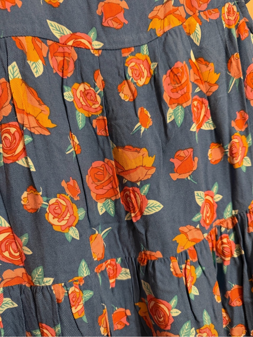 Matilda Jane Student Leader Ruffle Tiered Dress with Rose Print NWT Size 8 - Picture 6 of 10